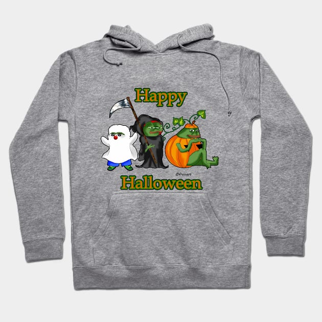 Happy Halloween Apustaja, Honkler and Groyper Hoodie by FrenArt